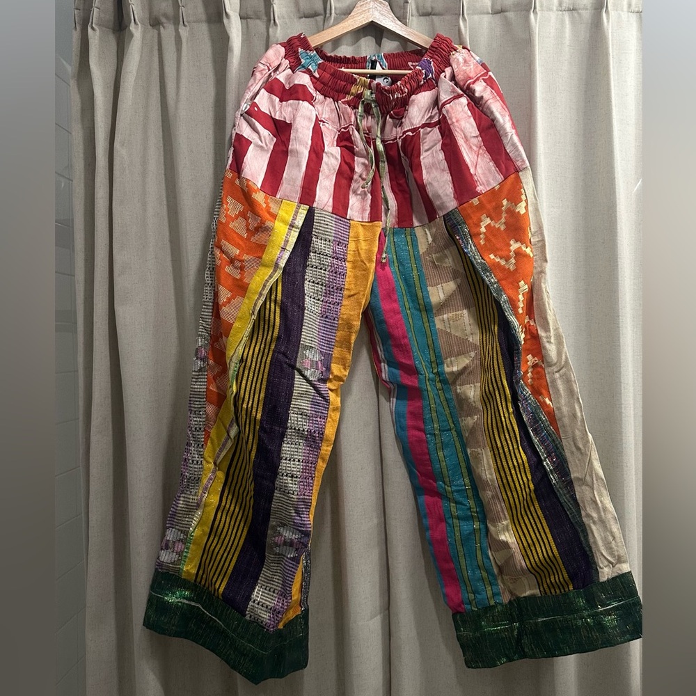 Moye Patchwork Pants - image 1